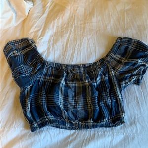 Cropped off the shoulder top